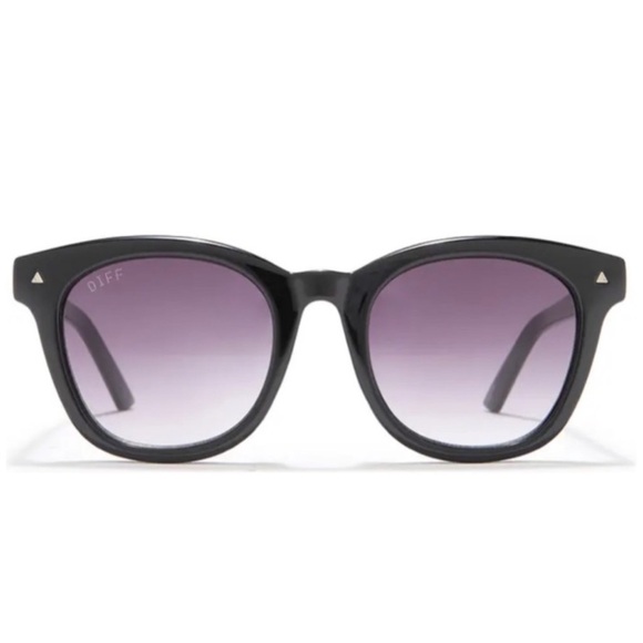 DIFF Quinn Sunglasses Black Frame Grey Gradient Lenses Unisex NWT - Picture 5 of 5